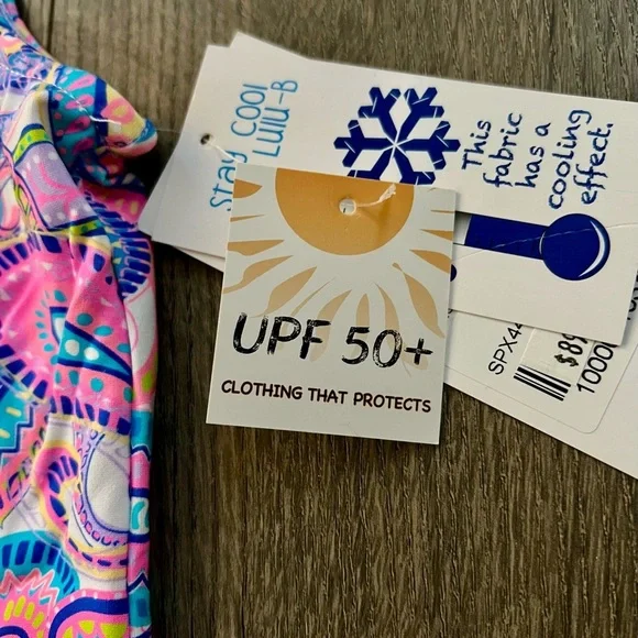 Lulu B Paisley Sleeveless Zip Dress UPF 50+ Cooling Fabric Size Large NWT New​ - Picture 10 of 12